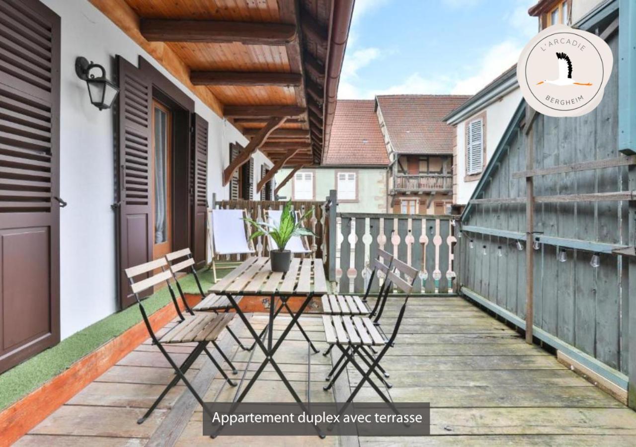 Appartements Duplex 3 Et 4 Personnes - Climatisation - Village Elu Parmi Les "Plus Beaux Villages De France" - Route Des Vins - Centre Alsace Bergheim Exterior foto